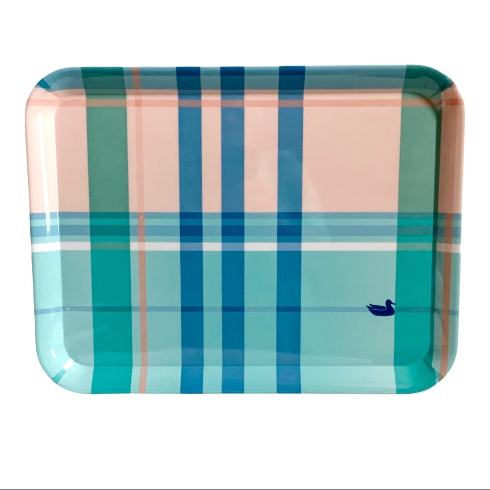 Southern Marsh Pink Blue & Turquoise Serving Tray